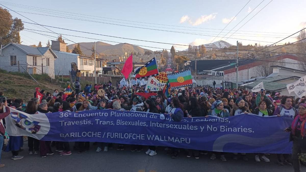 Casi 70 mil personas marcharon en el 36° Encuentro Plurinacional de Mujeres, Lesbianas, Travestis, Trans, Bisexuales, Intersexuales y No Binaries.